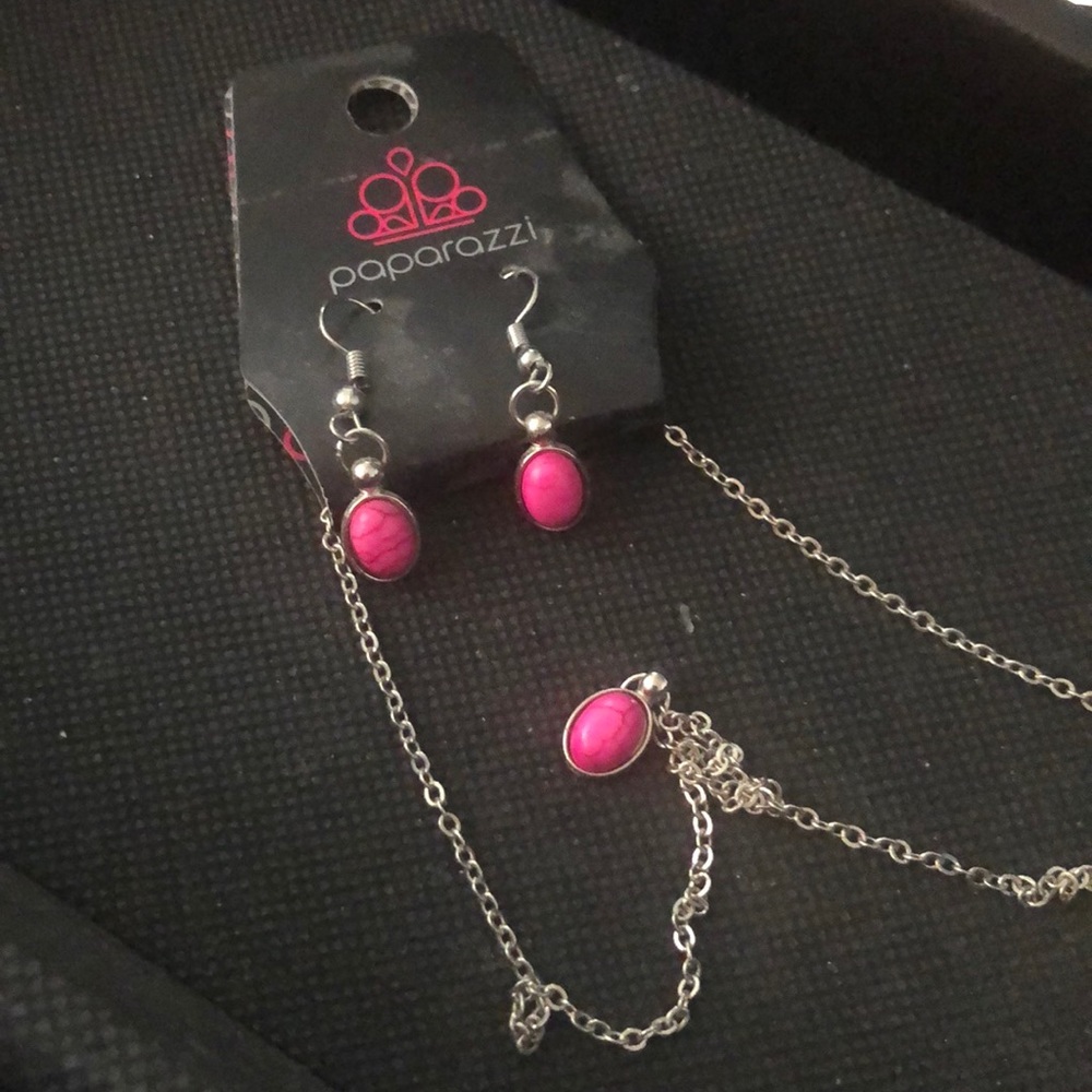 Necklace and earrings